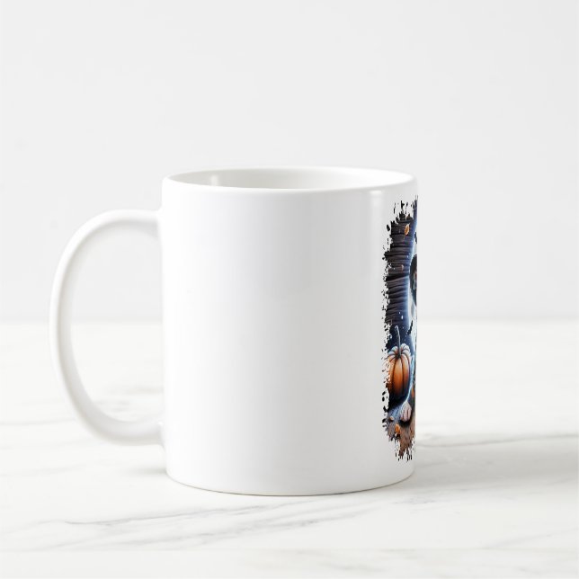 Taza De Café Plaza Staffy Dog Halloween (Izquierda)