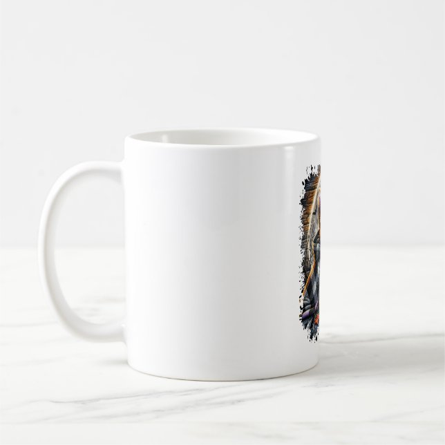 Taza De Café Plaza Yorkie Dog Halloween (Izquierda)