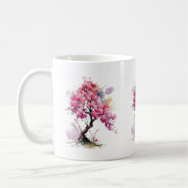 Taza De Café Pleno florecimiento Sakura Cherry Blossom Tree acu
