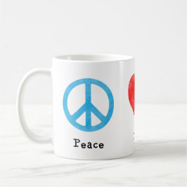 Taza De Café Plexo del amor de la paz