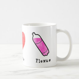 Taza De Café Plexo del amor de la paz