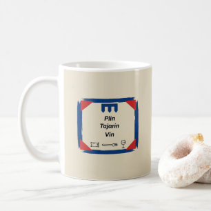 Taza De Café Plin Tajarin Vin Insignia de la bandera del Piamon