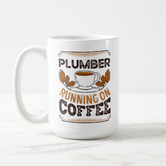 Taza De Café Plomero corriendo en Coffee Caffeine Gift