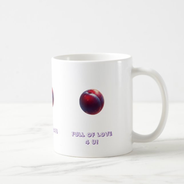 Taza De Café Plum Valentines (Derecha)