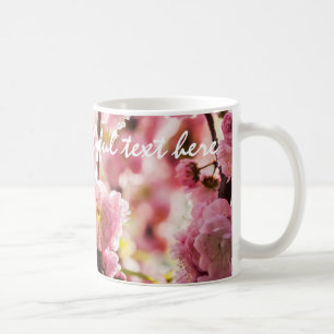 Taza De Café Pluma de flores - Paradismo rosa