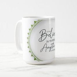 Taza De Café pluma de pavo real krishna pensamientos de vida