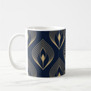 Taza De Café Pluma de pavo real: Paisley floral