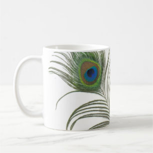 Taza De Café Pluma del pavo real