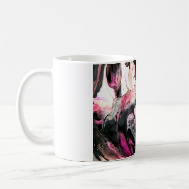 Taza De Café Pluma rosa (Izquierda)