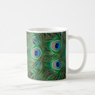 Taza De Café plumaje de pavo real