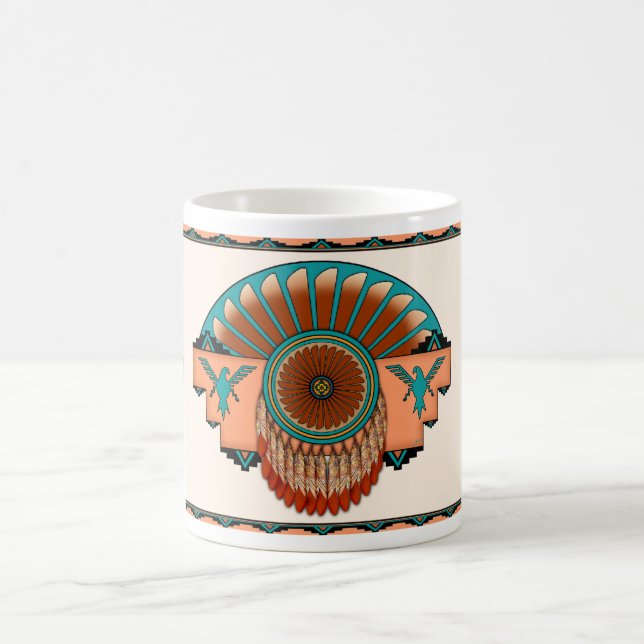 Taza De Café Plumas circulares (Centro)