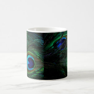 Taza De Café Plumas del pavo real