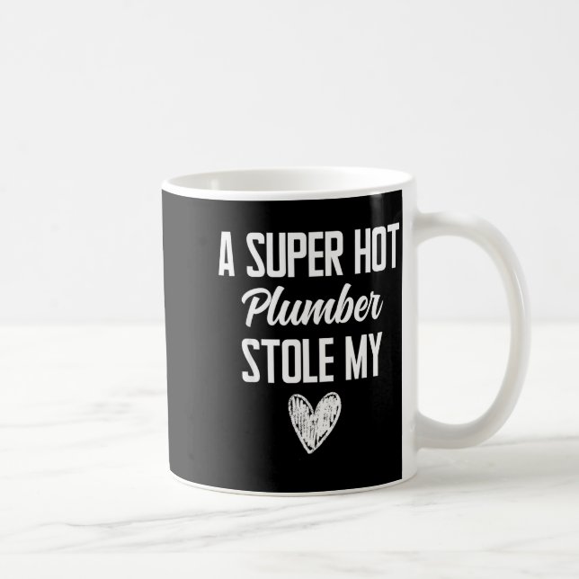 Taza De Café Plumber Boyfriend Girlfriend Stole My Heart Funny  (Derecha)