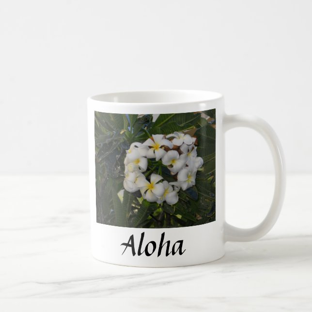 Taza De Café Plumeria Coffee Mug (Derecha)