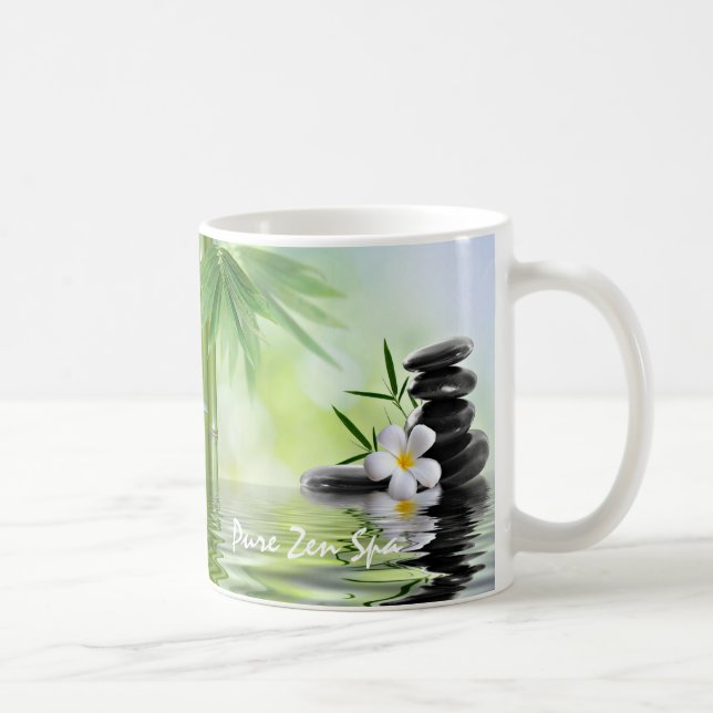 Taza De Café Plumeria de bambú personalizado del agua de los (Derecha)