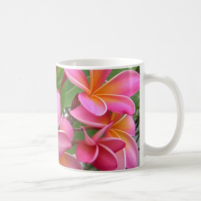 Taza De Café Plumeria rosado (Derecha)