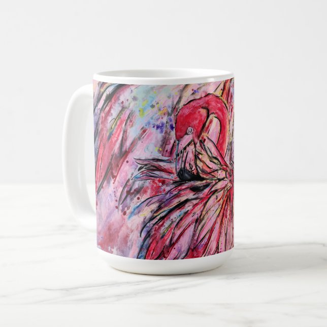 Taza De Café Plumes au rose (Anverso izquierdo)