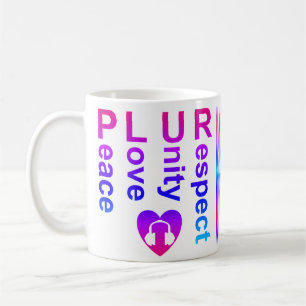 Taza De Café PLUR (Respeto por la unidad de amor a la paz)