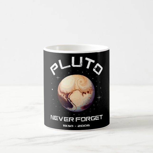 Taza De Café Plutón Nunca Olvides (Centro)
