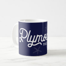 Plymouth Massachusetts Nautical Coffee Mug