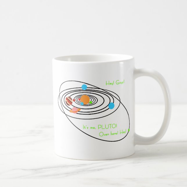 Taza De Café Pobres Plutón de los planetas (Derecha)