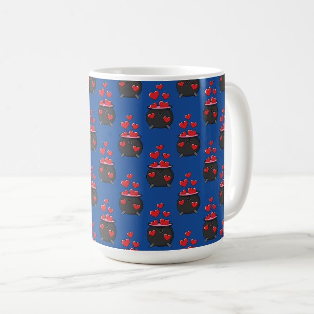 Taza De Café Poción de amor de corazón (Anverso derecho)
