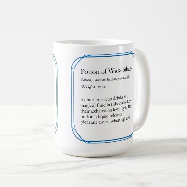 Taza De Café Poción de Wakeilim 15 oz mug (Anverso derecho)
