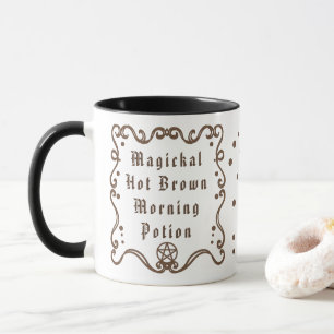 Taza de café Poción Mágica Caliente Marrón de la M