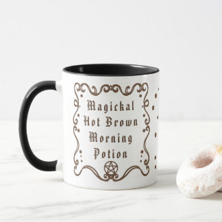 Taza de café Poción Mágica Caliente Marrón de la M