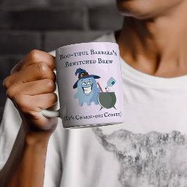 Taza De Café Poción mágica nombre personalizado cauldrón fantas