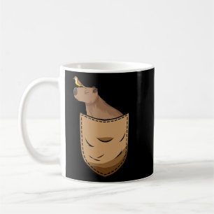 Taza De Café Pocket Capybara Pocket Cute parodia animal