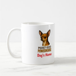Taza De Café Pocket-Sized Powerhouse Chihuahua, Custom Mug