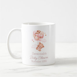 Taza De Café Podemos esperar globos rosados Baby Shower
