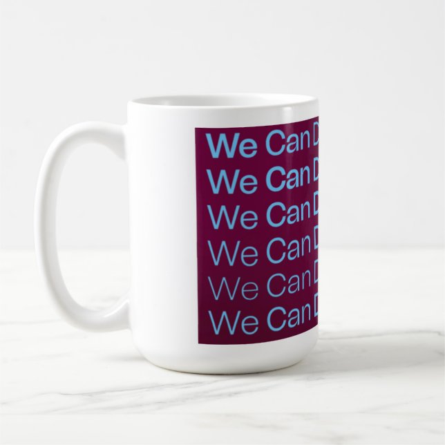 Taza De Café Podemos Hacer Cosas Difíciles Podcast Mug (Izquierda)
