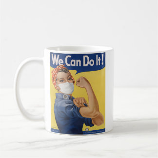 Taza De Café ¡Podemos Hacerlo!  Rosie the Riveter Pandemia Edit