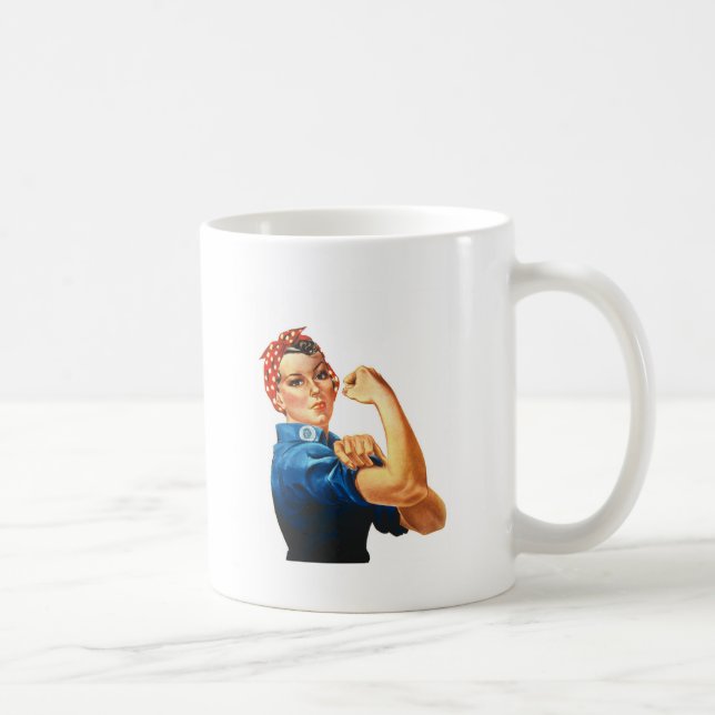 Taza De Café Podemos lograrlo, Rosie the Riveter Women Power (Derecha)