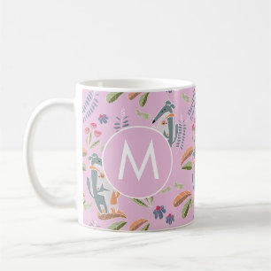 Taza De Café Podenco Galgo Cute Girly Pink