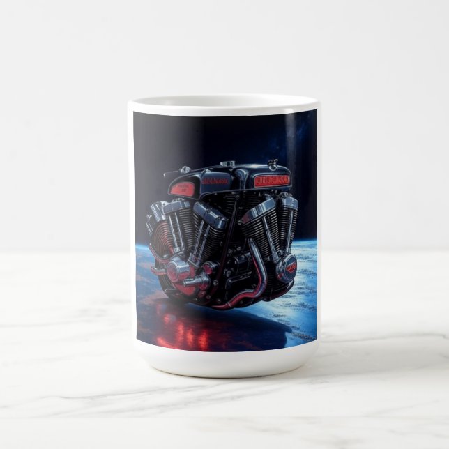 Taza De Café Poder Cósmico V-Twin (Centro)