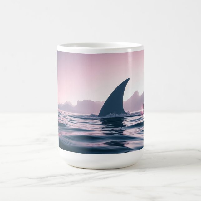 Taza De Café Poder de Aleta de Tiburón (Centro)