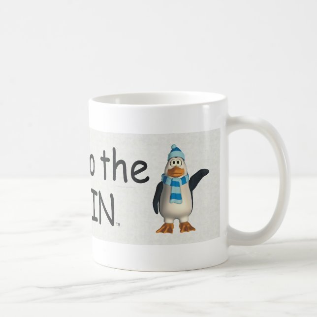 Taza De Café Poder de la CAMISETA al pingüino (Derecha)