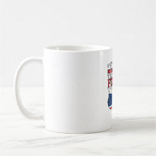 Taza De Café Poder de veterana patriota diseño de camiseta vint