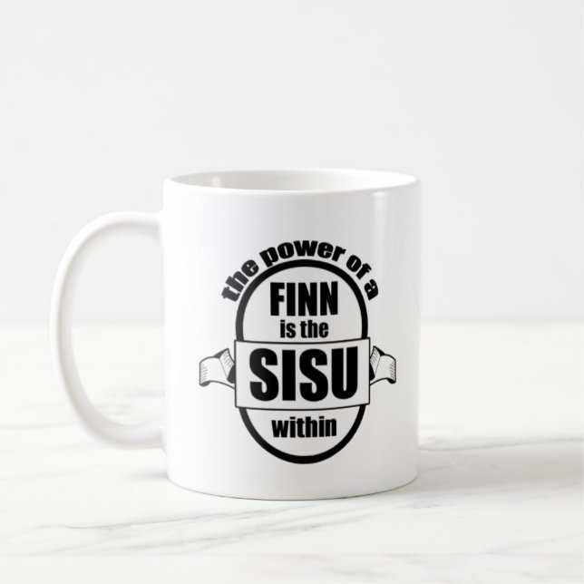 Taza De Café Poder del Finn de SISU (Izquierda)