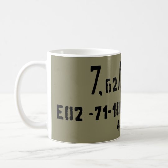 Taza De Café Poder del Spam de la munición de AK-47 7.62x39