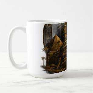 Taza De Café Poder Silencioso   Gran Diseño de la Esfinge de Eg