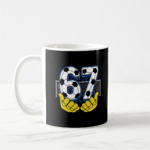 Taza De Café Poderosa Energía de Fútbol Eléctrico Número 67