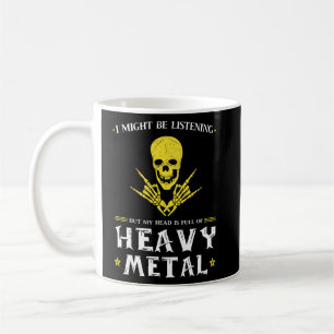 Taza De Café Podría estar escuchando pero la cabeza es música m