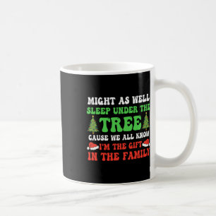 Taza De Café Podría Muy Bien Dormir Debajo Del Árbol Navidad Ni