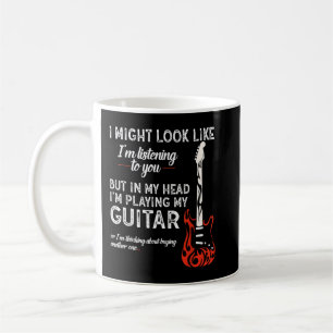 Taza De Café Podría Parecer Que Te Escucho Guitarra