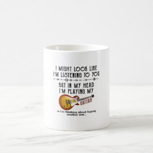 Taza De Café Podría Parecer Que Te Escucho Tocar Guitarra