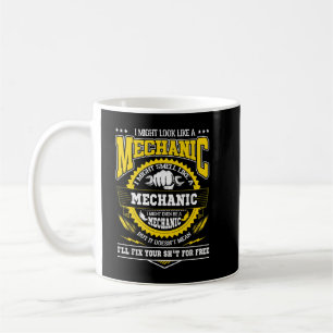 Taza De Café Podría Parecer Un Mecánico